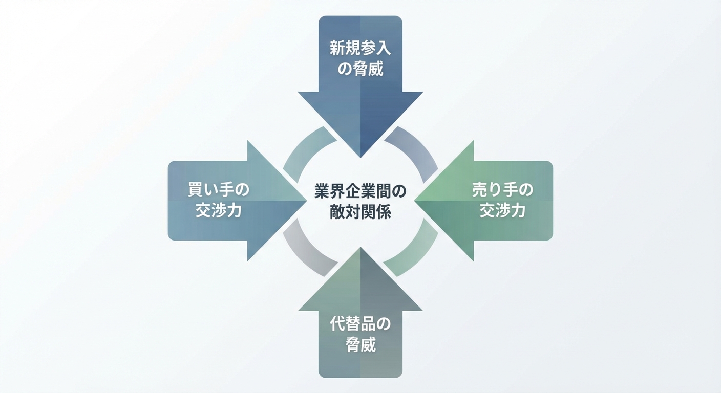 5フォース分析の基本概念図