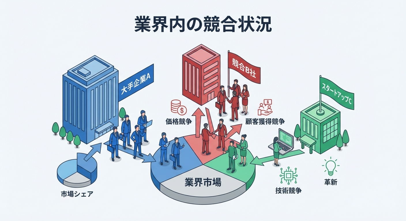 業界内の競合のイメージ